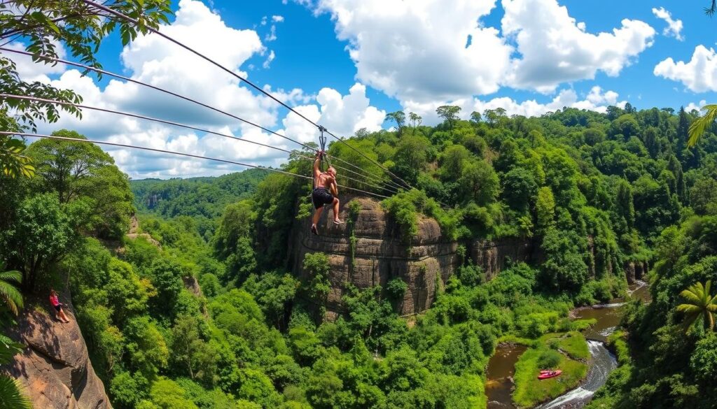 Combining zip lining with other adventure activities