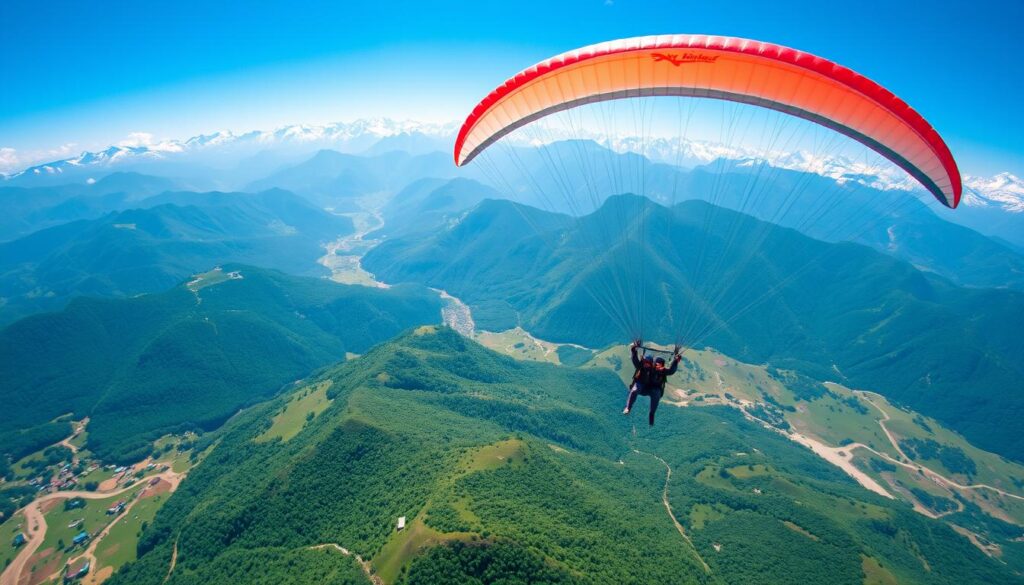 tandem paragliding